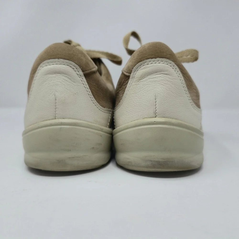 Finn Comfort Cusco Soft Shoes Sneakers Leather Tan Cream EU 43